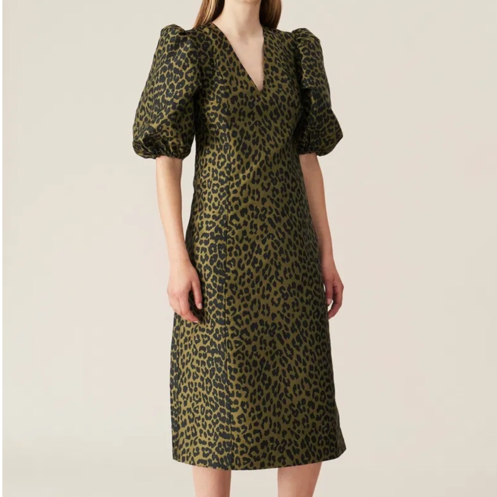 Ganni Crispy Jacquard dress